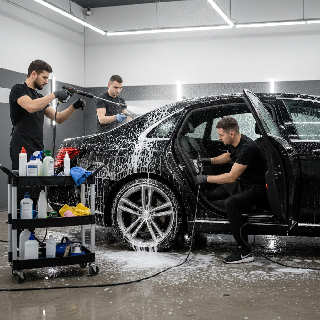 CarWorksElite derinlemesine temizlik - yüksek basınçlı yıkama ve buhar temizlik