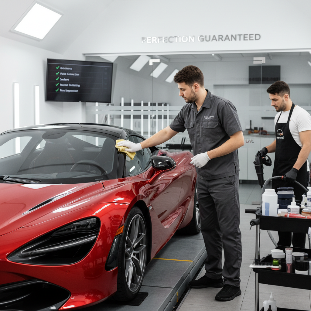 CarWorksElite kalite kontrol ve son rötuşlar - mükemmel sonuç garantisi